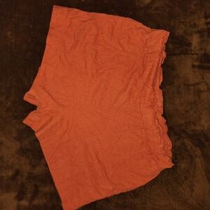 Women's Rust Orange Casual Shorts